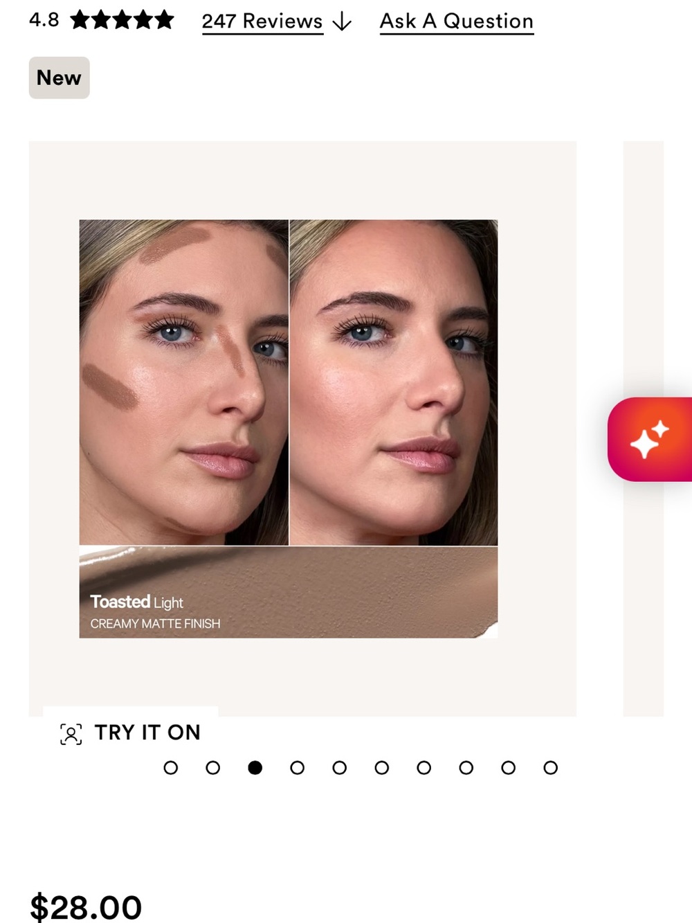 Milk Makeup Quick Sculpt
creamy matte contour stick